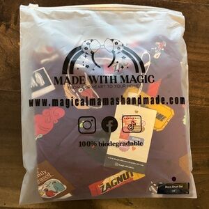 Made with Magic (magical mamas handmade) Beetlejuice Showtime bamboo pj set 3T